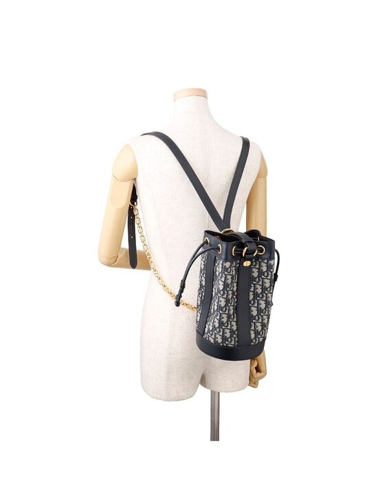 Dior Backpack Oblique Small Leather Canvas main image 6